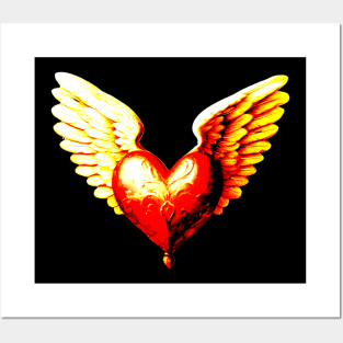 Winged Heart Posters and Art